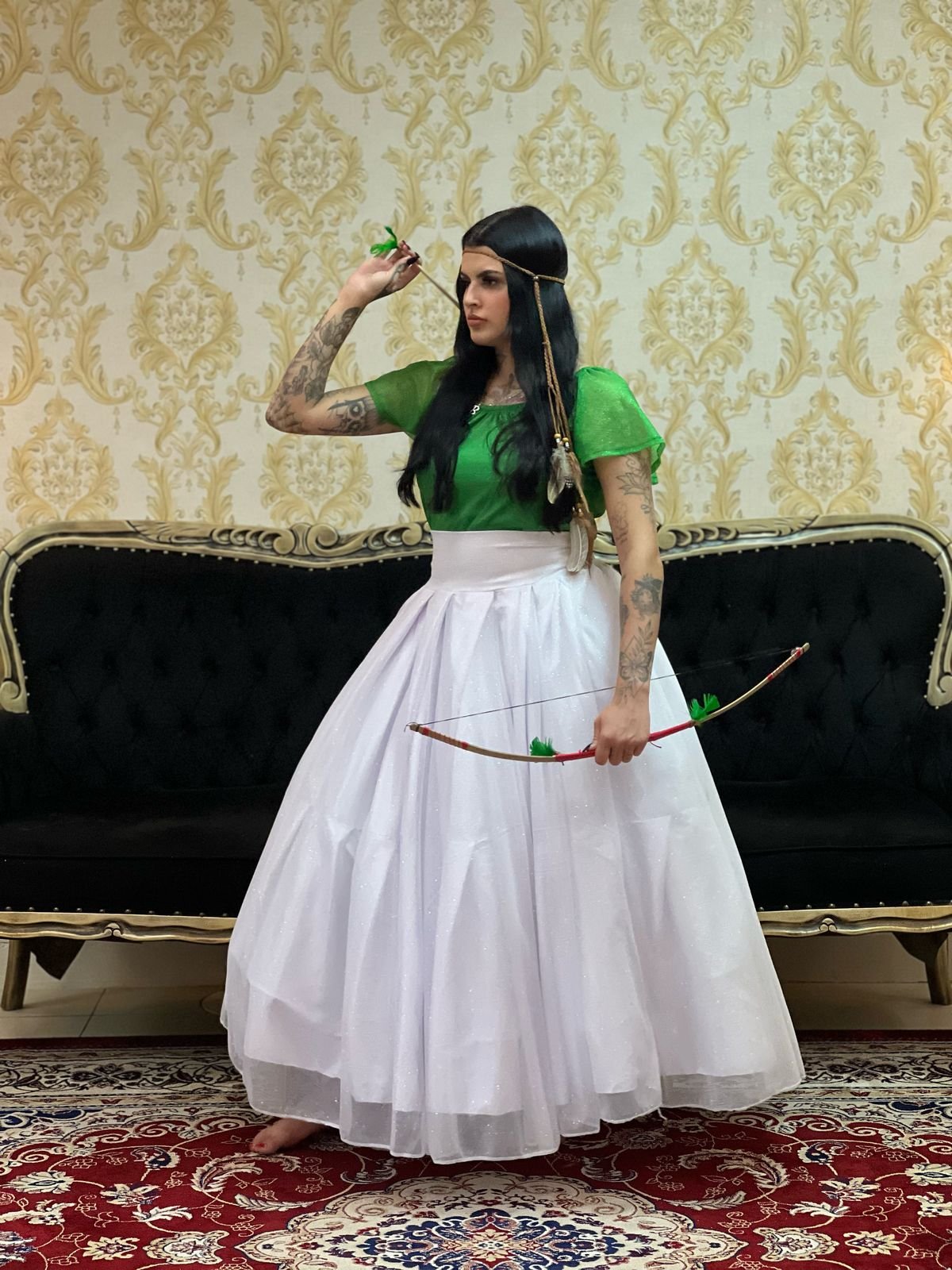 Saia Aurora Longa Branca 027