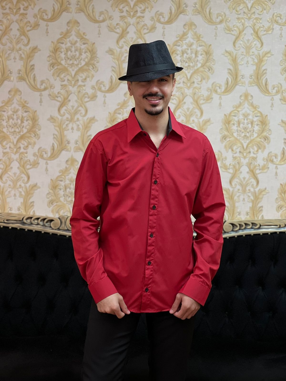 Camisa Social Slim Vermelha 103