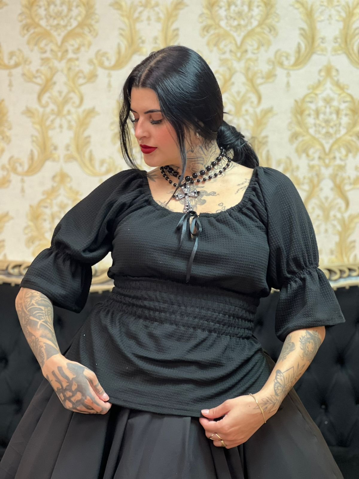 Blusa Laço Preto 237