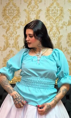 Blusa Laço Azul 411