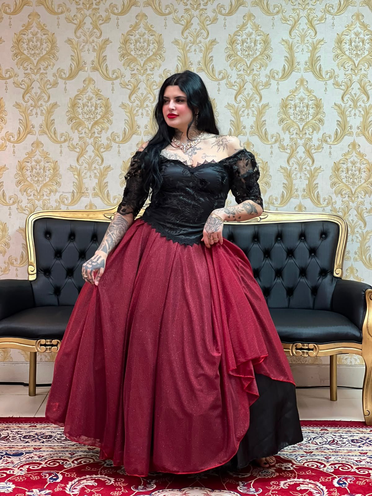 Corpete Rosas Preto 218