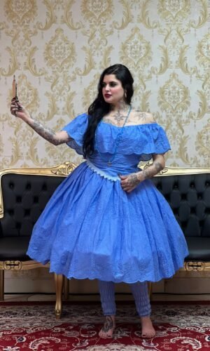 Corpete Broderi Azul 444