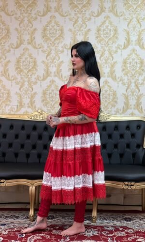 Corpete Entremeio Vermelho 121