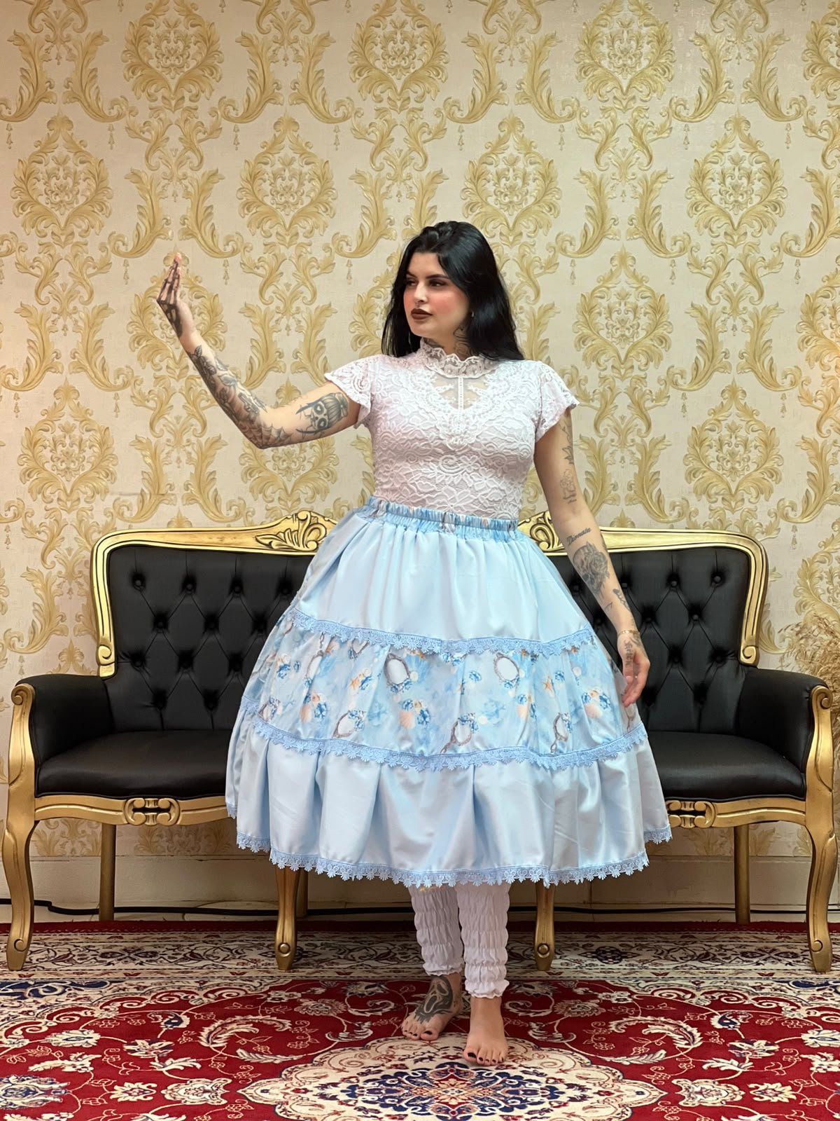 Saia Orixás Iemanja Azul 489