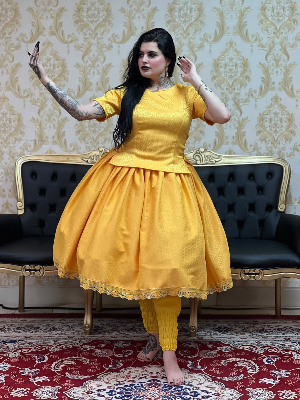 Bata Jacquard Amarelo 305