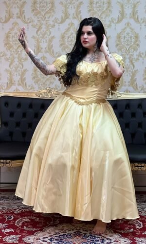 Saia Zibeline Longa Amarelo 356