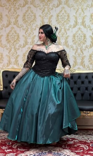 Saia Zibeline Longa Verde 660