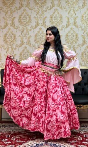Saia Floral Rosa 8787
